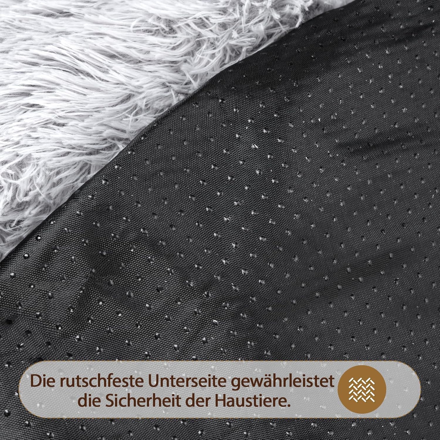 Wolke 7 Hundebett Original – waschbares Hundekissen, Hundekorb, Flauschiges Hundebett für große, mittelgroße & kleine Hunde