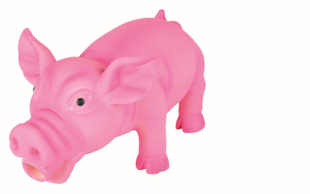 Trixie 35490 Schwein, Original-Tierstimme, Latex, 17 cm