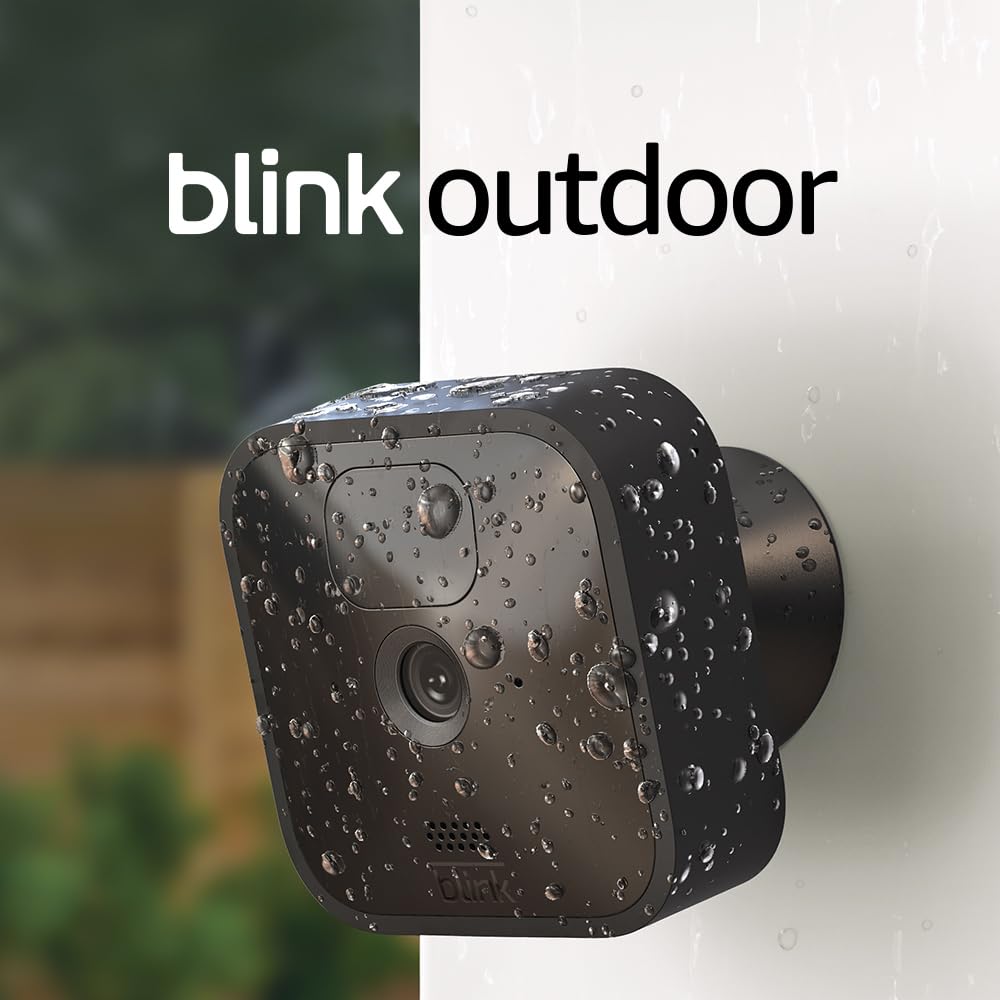 Blink Outdoor – kabellose, witterungsbeständige HD-Überwachungskamera mit zwei Jahren Batterielaufzeit und Bewegungserfassung, funktioniert mit Alexa | 2 Kameras