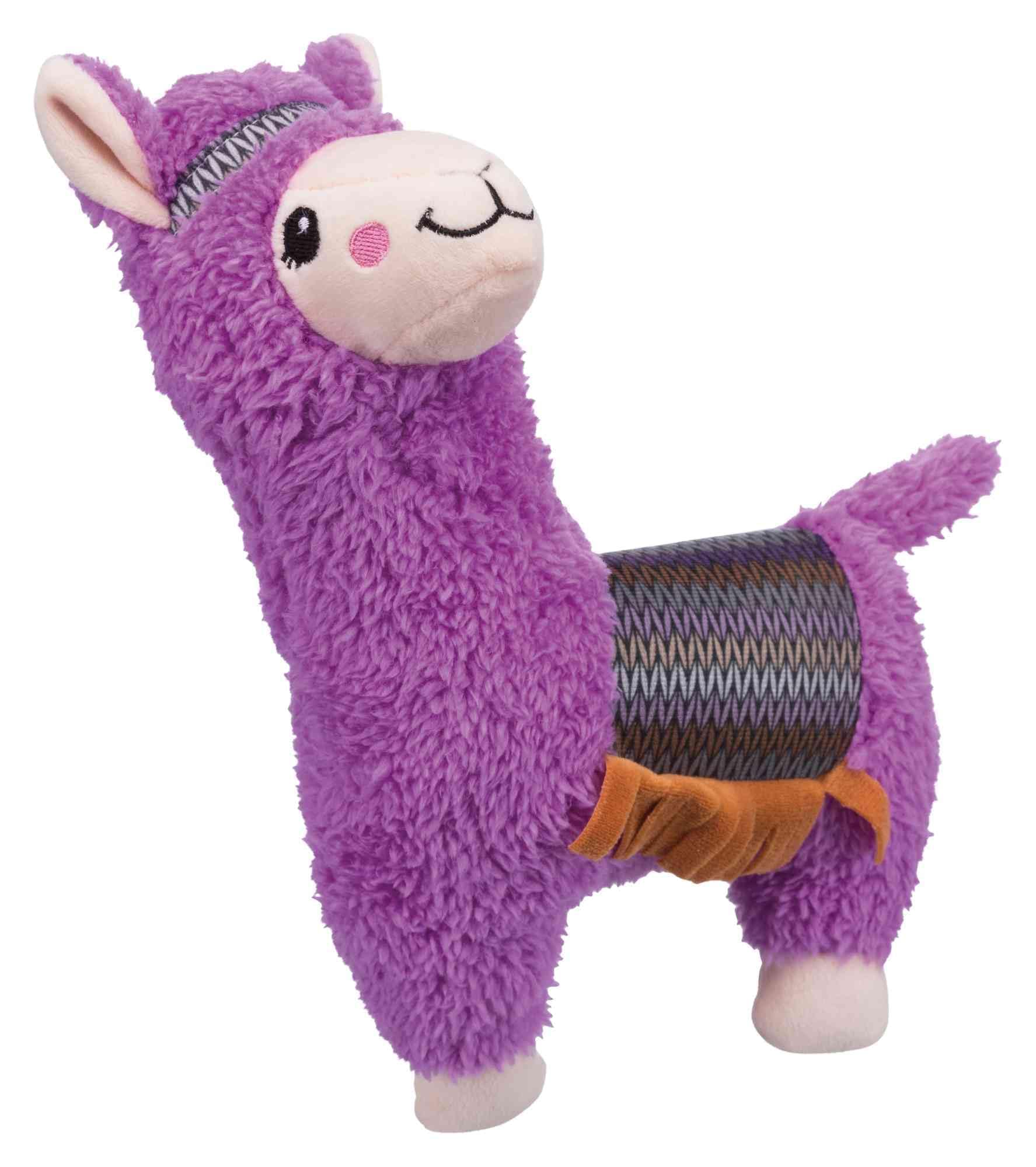 TRIXIE Alpaka Hundespielzeug, assorted color 31 cm, 35899, Plüsch, mit Stimme, bei 30° waschbar