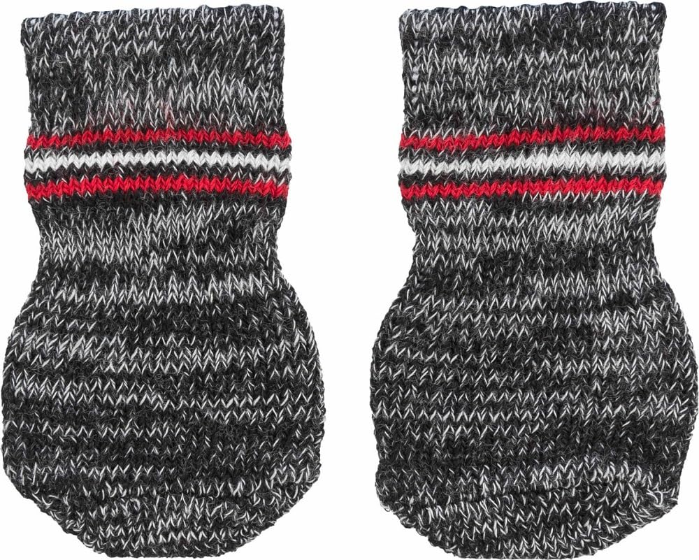 Trixie 19504 Hundesocken, Anti-Rutsch, L, 2 St., grau