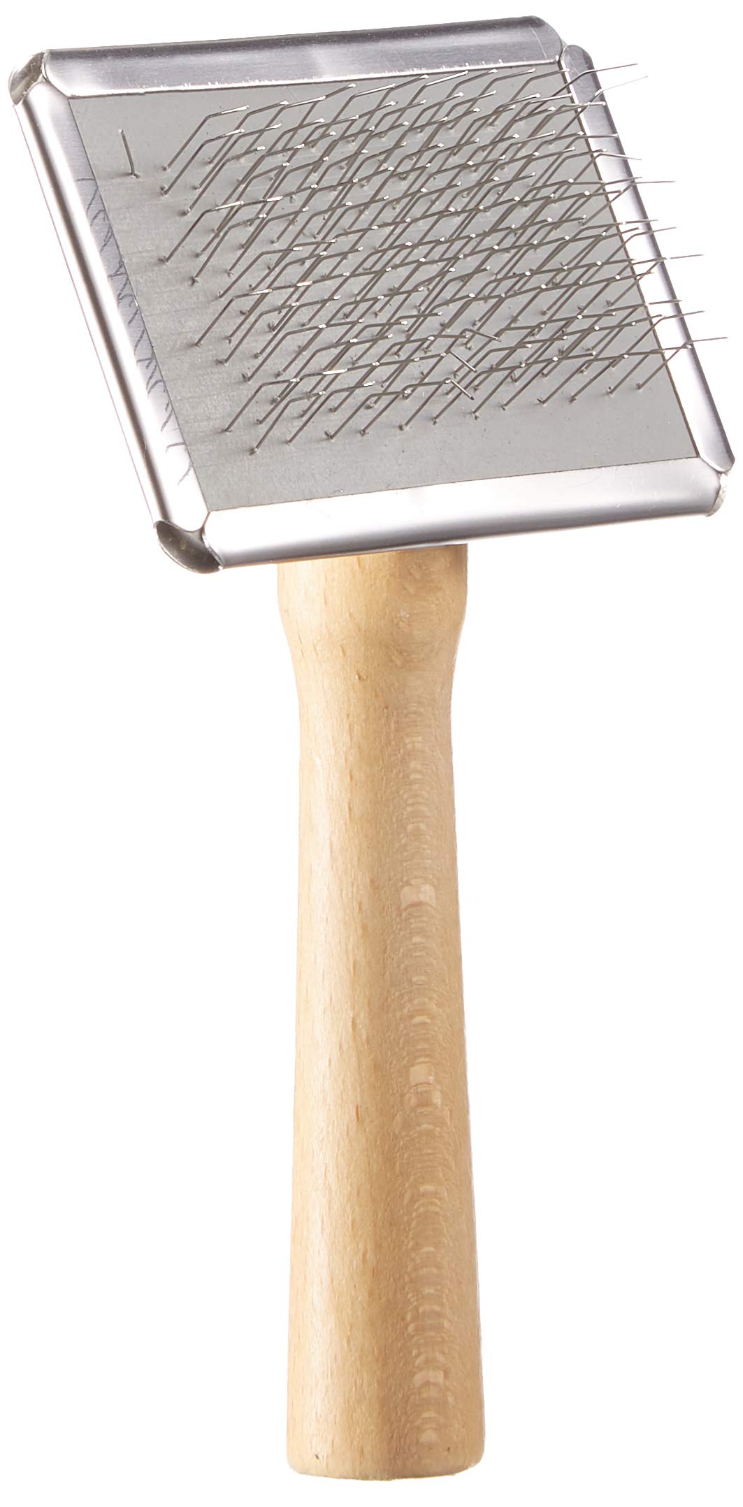 Nobby Nature Line Rupfbürste klein; 6 x 4,5 cm, Holzfarbe/Silber