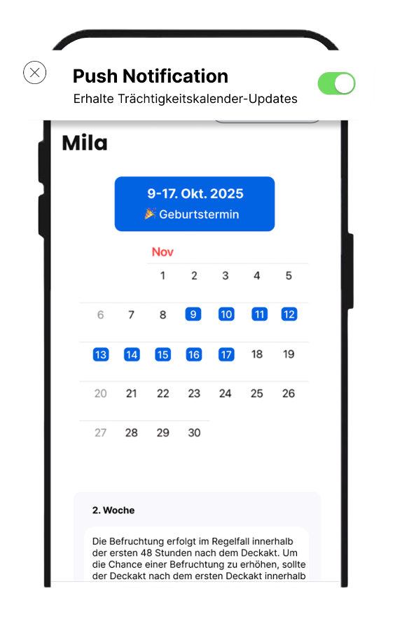 Pet AI Schwangerschafts-Tracker